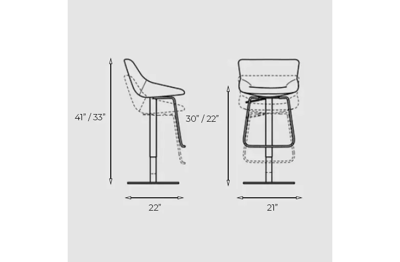 Bonaldo Artika Too Adjustable Stool