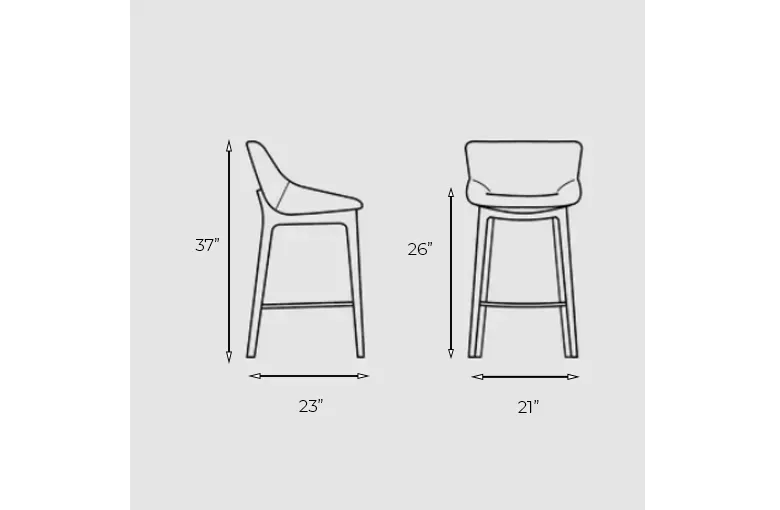 Bonaldo Artika Wood Too Stool