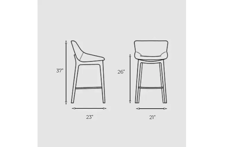 Bonaldo Artika Wood Too Stool