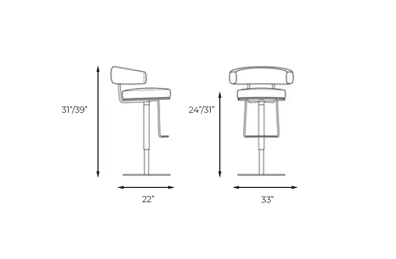 Bonaldo Neuilly Too Adjustable Stool