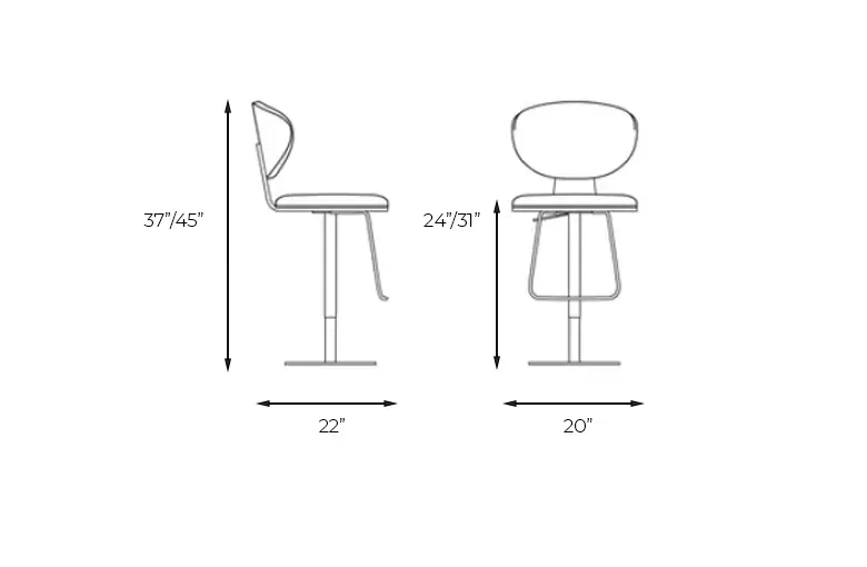 Bonaldo Olos Too Adjustable Stool