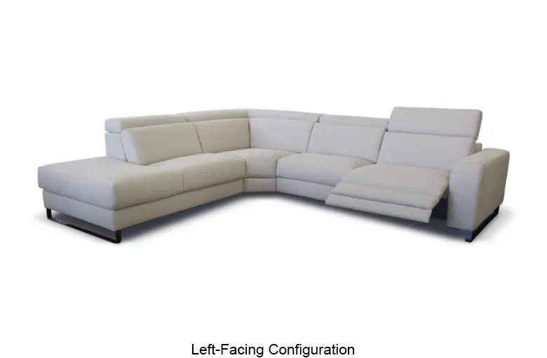 Bracci Quickship Lory Recliner Sectional with Peninsula