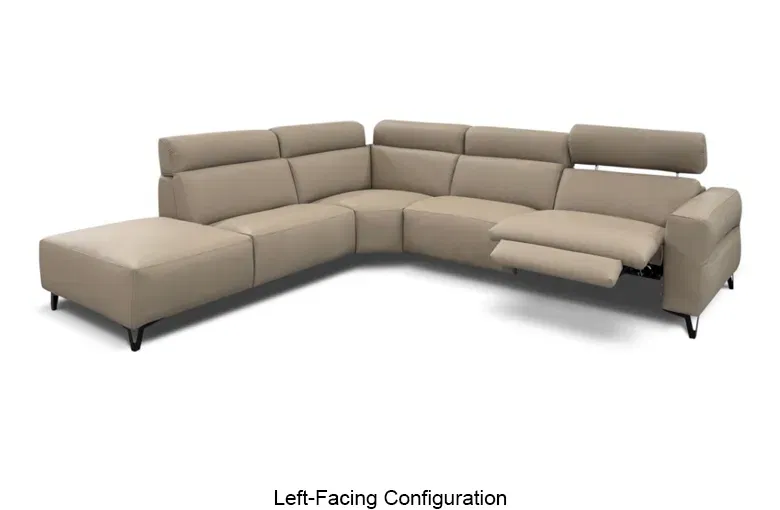 Bracci Quickship Regal Recliner Sectional with Peninsula
