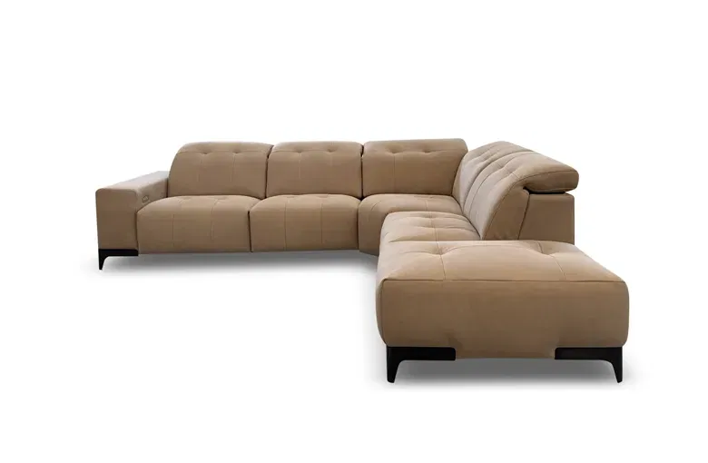 Bracci Quickship Rosy Recliner Sectional with Peninsula