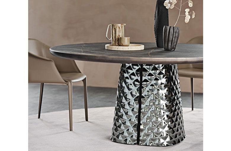 Cattelan Atrium Premium Edge Round Ceramic Dining Table