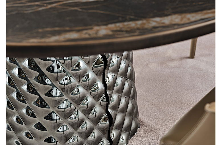 Cattelan Atrium Premium Edge Round Ceramic Dining Table