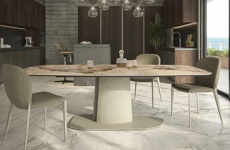 Cattelan Aviator Lift Ceramic Dining Table