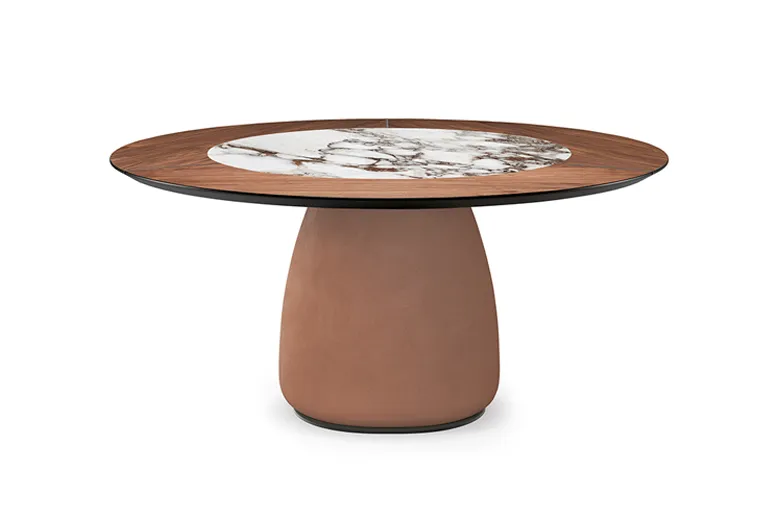 Cattelan Botero Ceramic Wood Dining Table