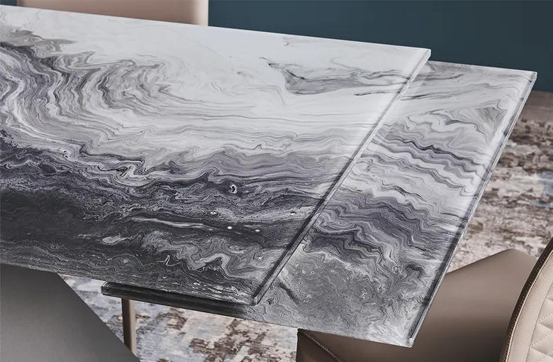 Cattelan Eliot CrystalArt Extension Dining Table