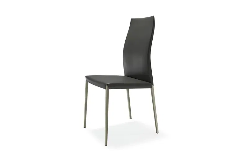 Cattelan Norma Metal Leg Couture Dining Chair