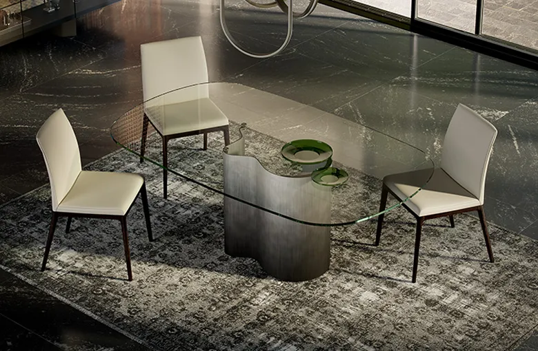 Cattelan Papelito Glass Dining Table