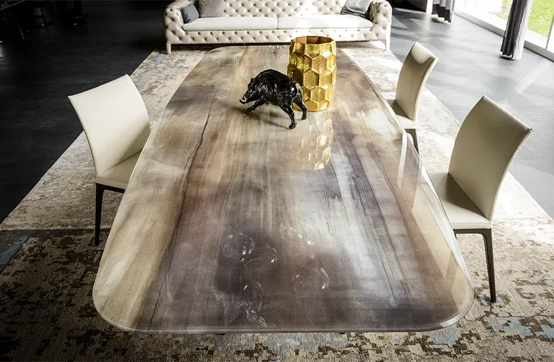 Cattelan Planer Crystalart Dining Table