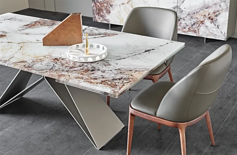 Cattelan Premier CrystalArt Extension Dining Table