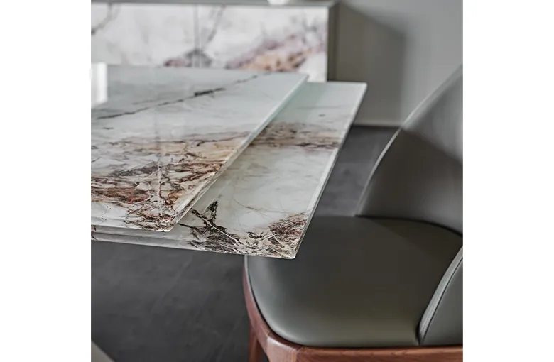 Cattelan Premier CrystalArt Extension Dining Table