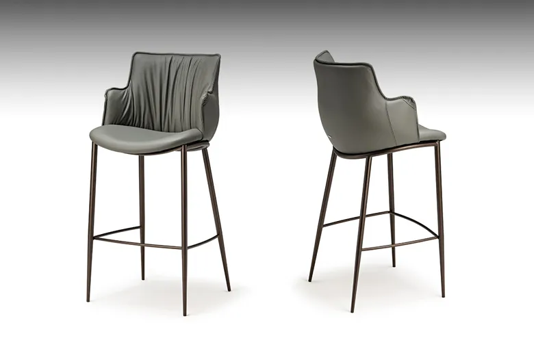 Cattelan Rihanna Metal Leg Stool