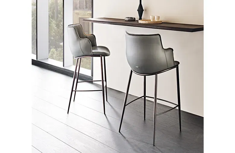 Cattelan Rihanna Metal Leg Stool