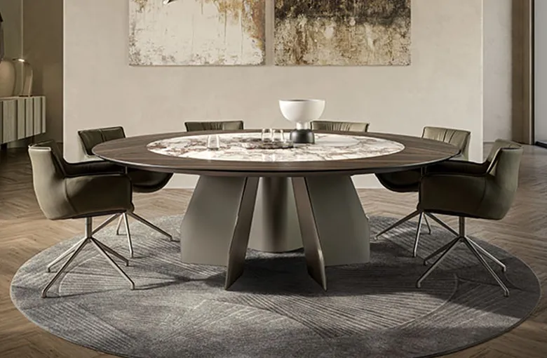 Cattelan Senator Ceramic Wood Dining Table