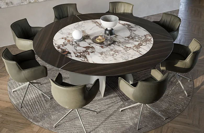 Cattelan Senator Ceramic Wood Dining Table