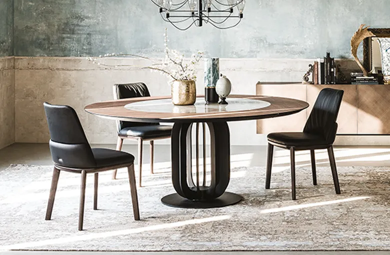 Cattelan Soho Ceramic Wood Dining Table
