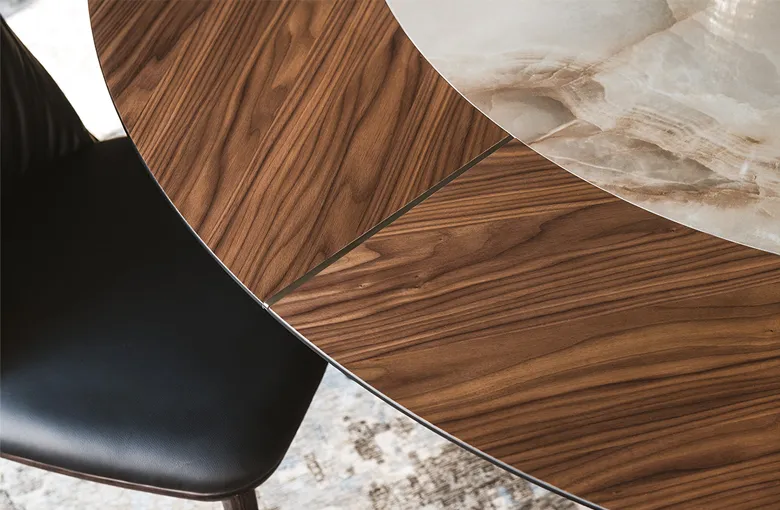 Cattelan Soho Ceramic Wood Dining Table