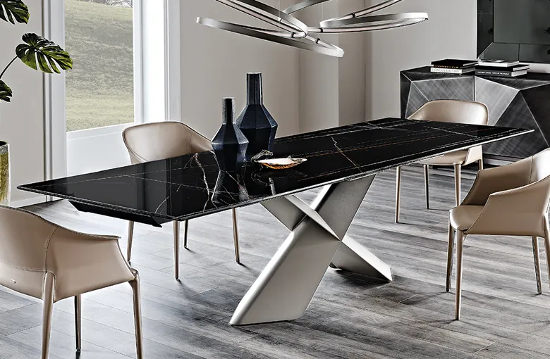 Cattelan Tyron Ceramic Extension Dining Table