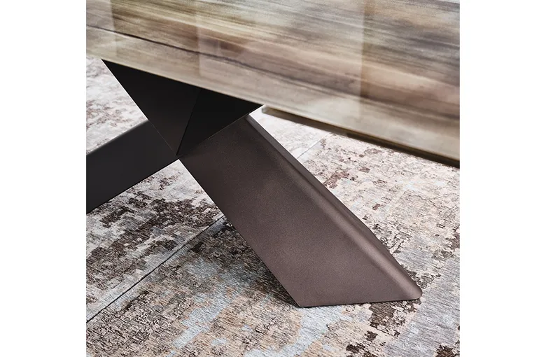 Cattelan Tyron CrystalArt Extension Dining Table