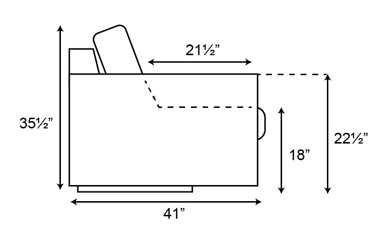 Fjords Quickship Nora Sofa Bed
