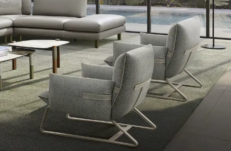 Gamma Quickship Fifty Lounge Chair