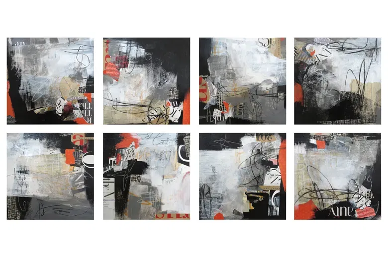Linda Ann Weber Graffiti with Orange Series