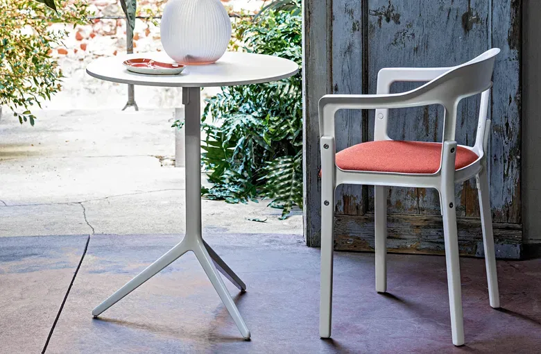 Magis Steelwood Upholstered Dining Chair