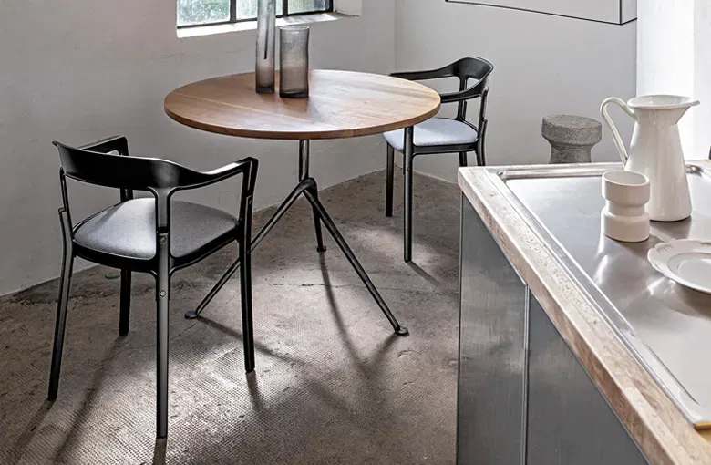 Magis Steelwood Upholstered Dining Chair