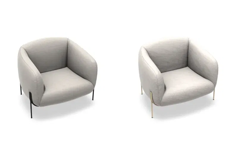 Saba Quickship Geo Lounge Chair Quickship