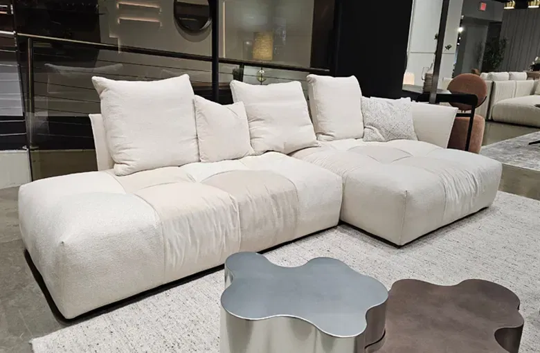 Saba Quickship Pixel Patchwork Sofa Quickship