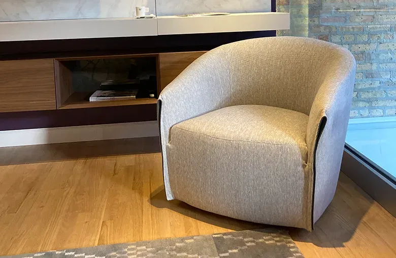 Sample Sale Bodo Swivel Lounge Chair Sale: $3,107 | Retail $4,439