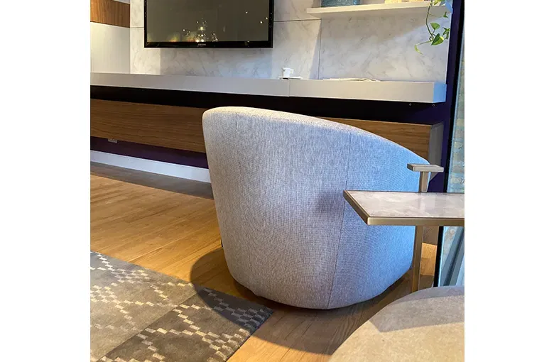 Sample Sale Bodo Swivel Lounge Chair Sale: $3,107 | Retail $4,439